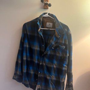 Blue plaid flannel